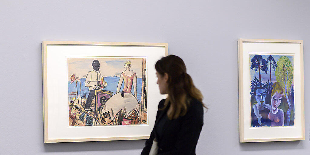 Das Bild "Zandervoort Strandcafe 1934" von Max Beckmann ist im zweiten Teil der Berner Gurlitt-Schau zu sehen.