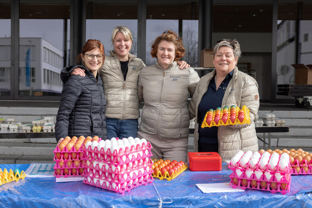 Verkauf von Karfreitags-Eiern in Eschen