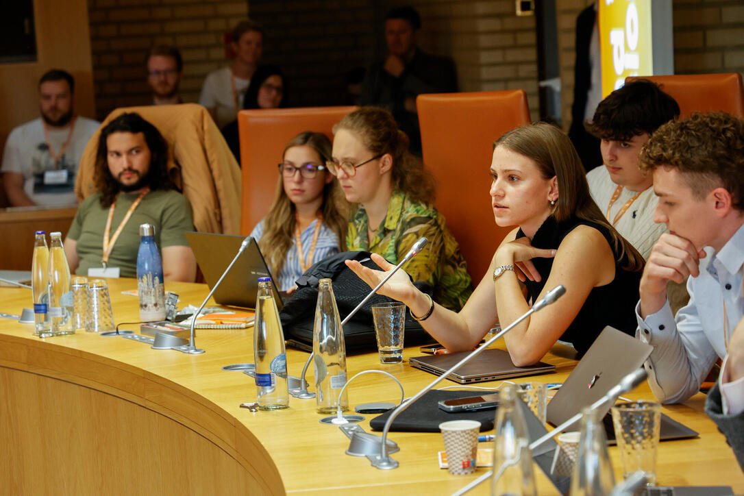 10. Jugendsession im Liechtensteiner Landtag.