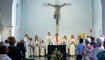 Dankesgottesdienst und Besichtigung des neuen neuen Glockenstuhles in der Theresienkirche in  Schaanwald