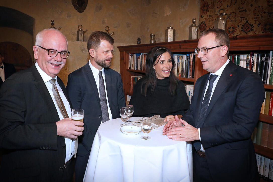 Neujahrsempfang auf Schloss Vaduz, Fürstentum Liechtenstein,am
