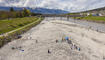 Feierlichkeiten zum Jubiläum bei der alten Rheinbrücke Vaduz–Sevelen