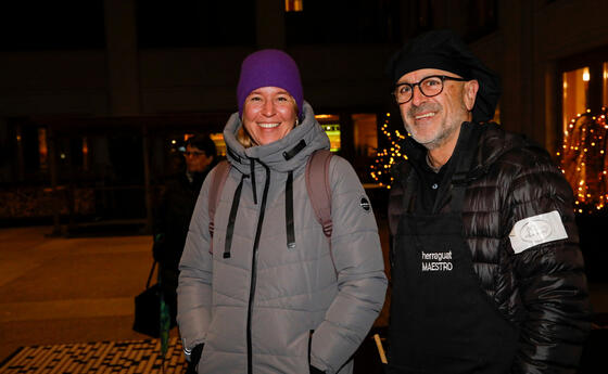 Anlass "Eine Million Sterne" von der Caritas Liechtenstein und Gymi-Schülern im Lindahof, Schaan.