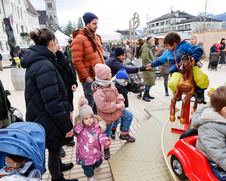 Weihnachtsmarkt, Vaduz, Liechtenstein.