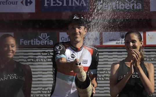 Fabian Cancellara gewann am 4. September 2013 in Tarazona ein Einzelzeitfahren an der Vuelta