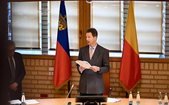 Erbprinz Alois an der Landtagser&ouml;ffnung 2026