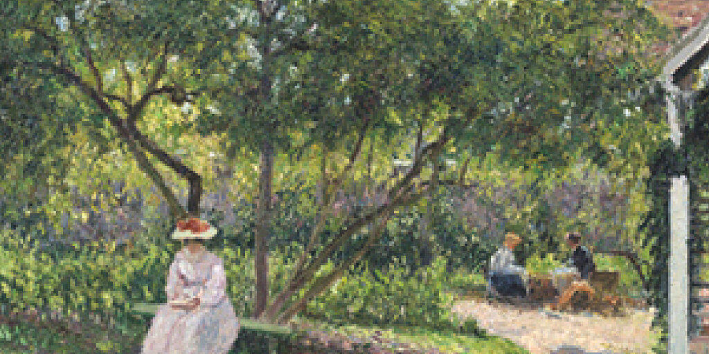 Das Gemälde "Coin de jardin à Eragny (la maison de l'artiste)" von 1897 ist Teil der Ausstellung "Trésors impressionistes" in der Fondation Gianadda in Martigny. Die Ausstellung dauert vom 8. Februar bis 16. Juni 2019.