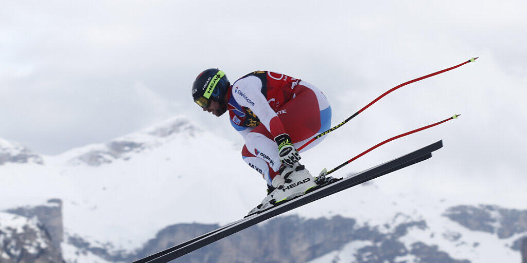 Trotz Verletzung an der Hand schnell: Beat Feuz belegte im Training zu den beiden Abfahrten in Bormio den 7. Platz Trotz Verletzung an der Hand schnell: Beat Feuz belegte im Training zu den beiden Abfahrten in Bormio den 7. Platz