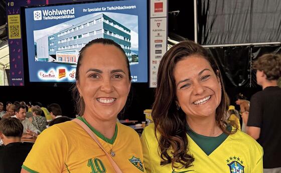 WM Sechzehntelfinale Brasilien gegen Japan an der WM-Meile in Vaduz