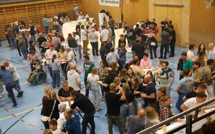 Fr&uuml;hlingsfest in Grabs, St. Gallen, Schweiz