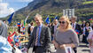 Feierlichkeiten zum Jubiläum bei der alten Rheinbrücke Vaduz–Sevelen