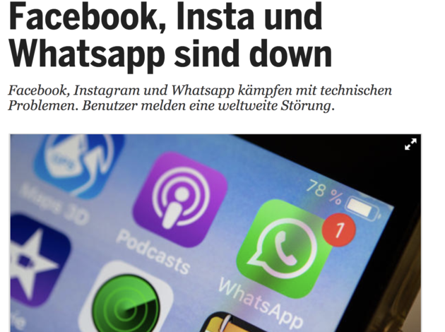 Weltweite Störung Weltweite Störung