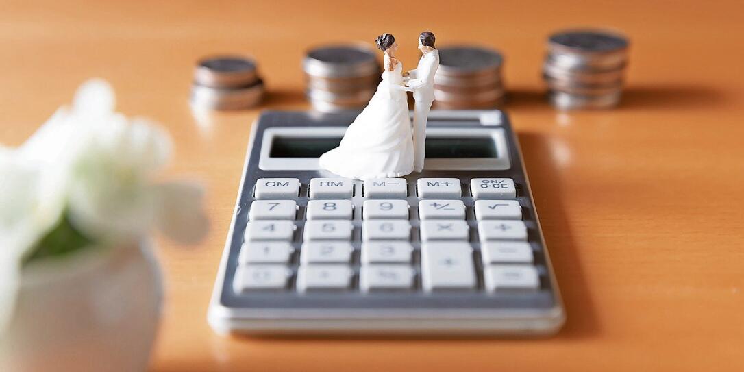 Money image of wedding and married life and plan