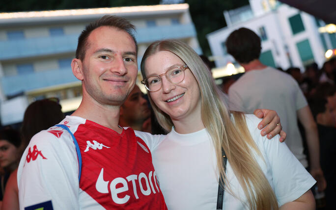 WM-Meile Rathausplatz Vaduz Spiel Schweiz-Katar