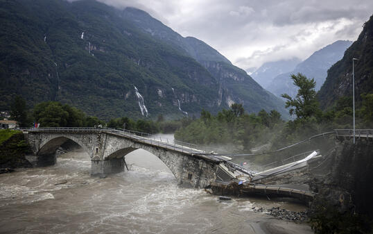UNWETTER, HOCHWASSER, UEBERSCHWEMMUNG, UEBERSCHWEMMUNGEN, UEBERFLUTUNG, ERDRUTSCH, FLUSS, MAGGIA, VALLE MAGGIA, VALLEMAGGIA, TICINO,