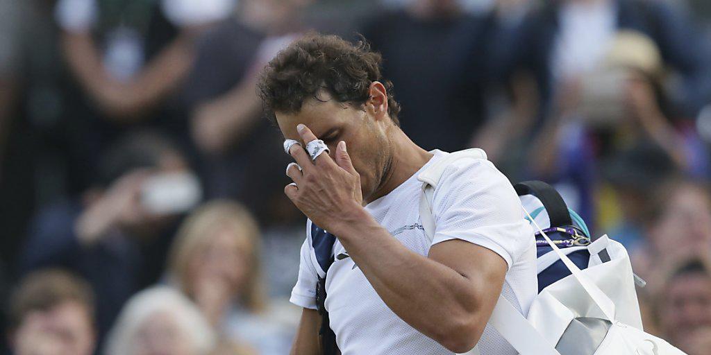 Für Rafael Nadal endete das Wimbledon-Turnier einmal mehr mit einer Enttäuschung Für Rafael Nadal endete das Wimbledon-Turnier einmal mehr mit einer Enttäuschung