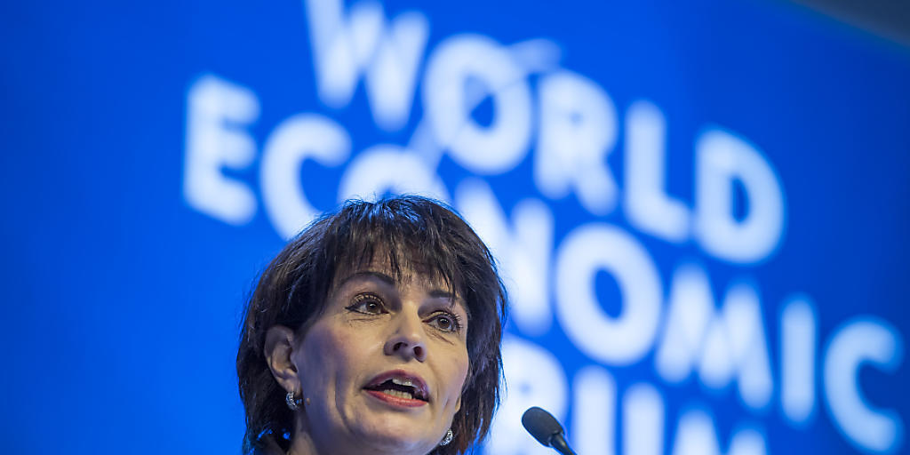 Bundespräsidentin Doris Leuthard an ihrer Eröffnungsrede am WEF: "Wir müssen uns vom Gedanken 'One fit for all' verabschieden".
