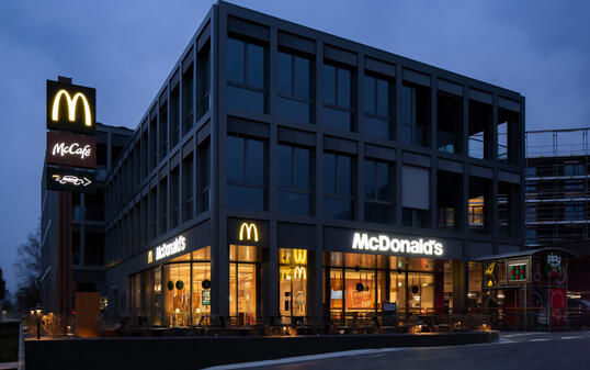 Liechtenstein Vaduz Baustelle Ueberbauung Ospelt/McDonalds