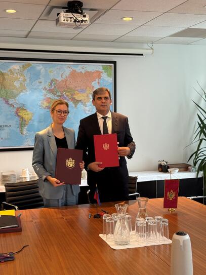 Unterzeichnung DBA mit Montenegro