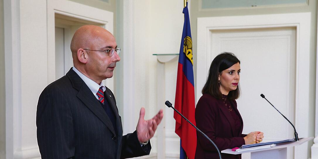 Liechtenstein Regierung PK Corona Pandemie Liechtenstein Regierung PK Corona Pandemie