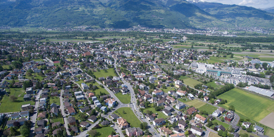 Liechtenstein von oben - Schaan