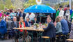 Feierlichkeiten zum Jubiläum bei der alten Rheinbrücke Vaduz–Sevelen