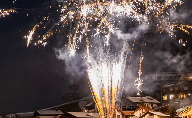 Feuerwerk in Triesenberg