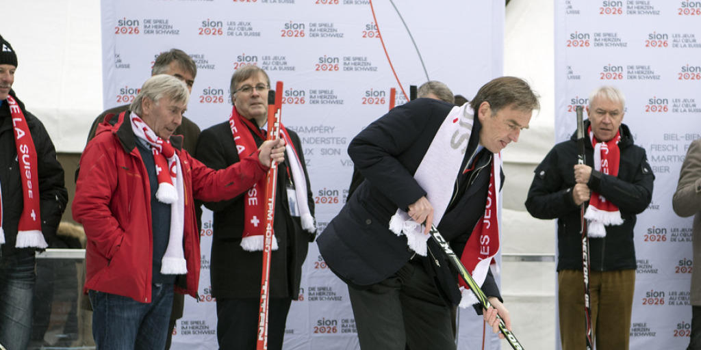 Jean-Philippe Rochat, Präsident des Komitees "Sion 2016", gab am Freitag in Bern den Startschuss für die Olympiakandidatur der Westschweiz.
