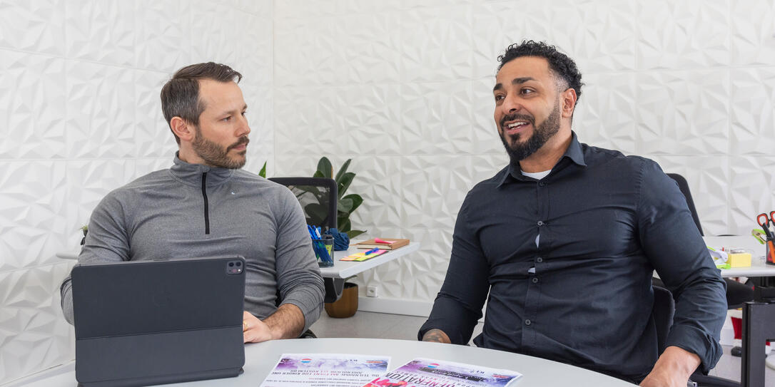 Ronny Büchel und Rey Kemo freuen sich auf die Premiere des Fitness-Events am Samstag in Schaan.