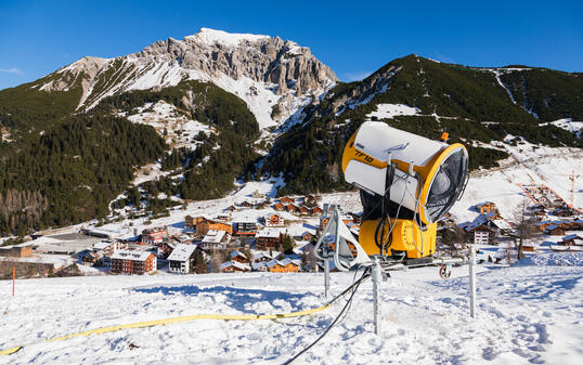 Schneekanone in Malbun