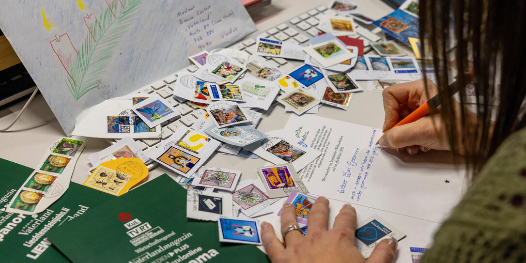 Weihnachtskarte in Vaduz