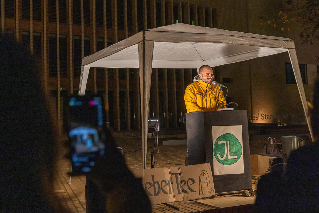 Corona Demo der Jungen Liste in Vaduz