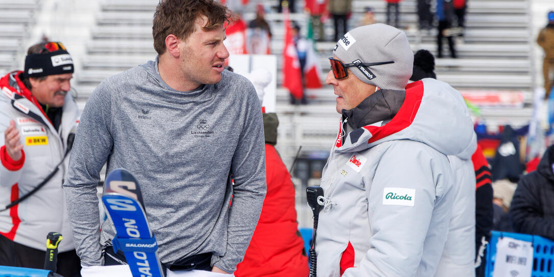 Marco Pfiffner (l.) konnte auf der «Birds of Prey» nicht mehr starten.