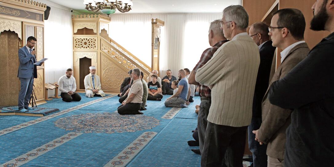Eröffnungsfeier der Grünen Moschee,