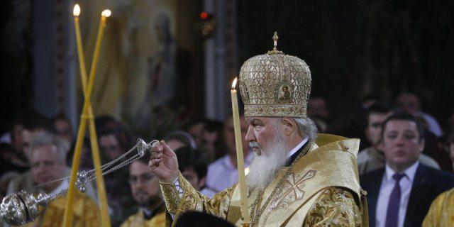 Patriarch Kirill in der Moskauer Christ-Erlöser-Kathedrale