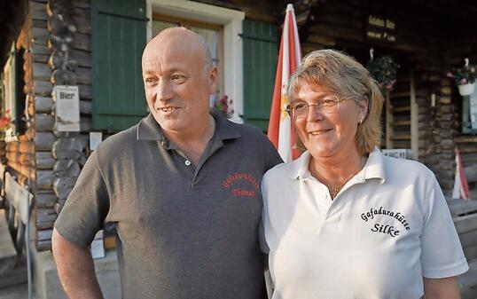 Silke und Thomas Tschiggfrei sind f&uuml;r ihre sechste Saison auf der Gafadurah&uuml;tte ger&uuml;stet.