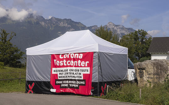 Corona Testcenter in Gamprin