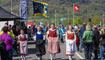 Feierlichkeiten zum Jubiläum bei der alten Rheinbrücke Vaduz–Sevelen