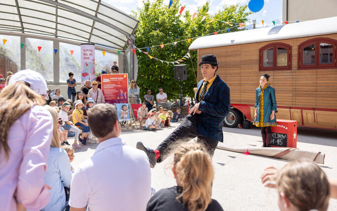 Buskers Strassenkunstfestival in Vaduz