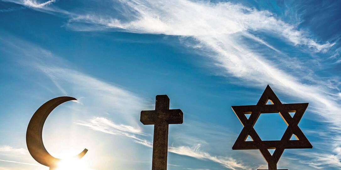 the three symbols of Judaism, Christianity and Islam the three symbols of Judaism, Christianity and Islam