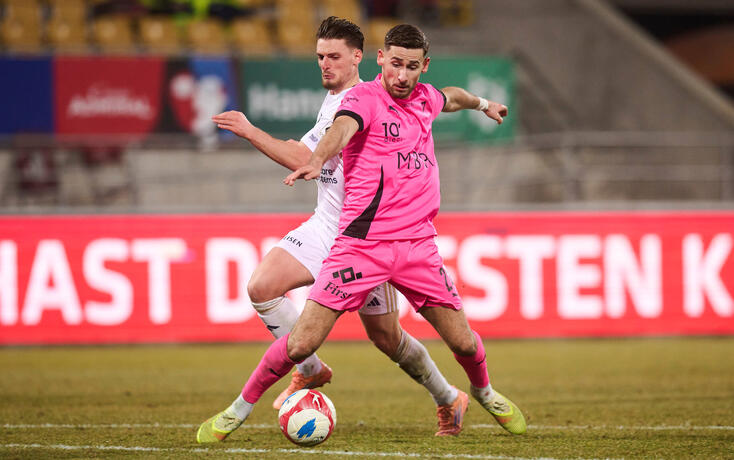 Milos Cocic (r.) brachte den FC Vaduz mit dem zweiten Ausgleich wieder zur&uuml;ck ins Spiel.