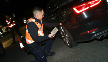 Aktion Landespolizei Lichtkontrolle am Tag des Lichts in Vaduz