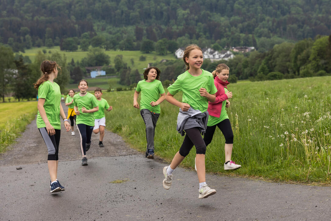 Sponsorenlauf der Primarschule Mauren