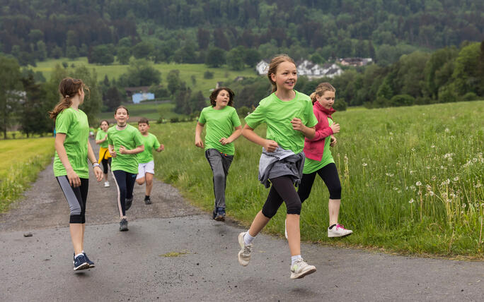 Sponsorenlauf der Primarschule Mauren