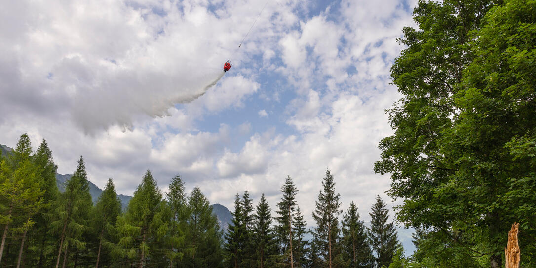 Löschwasserbecken in Triesenberg