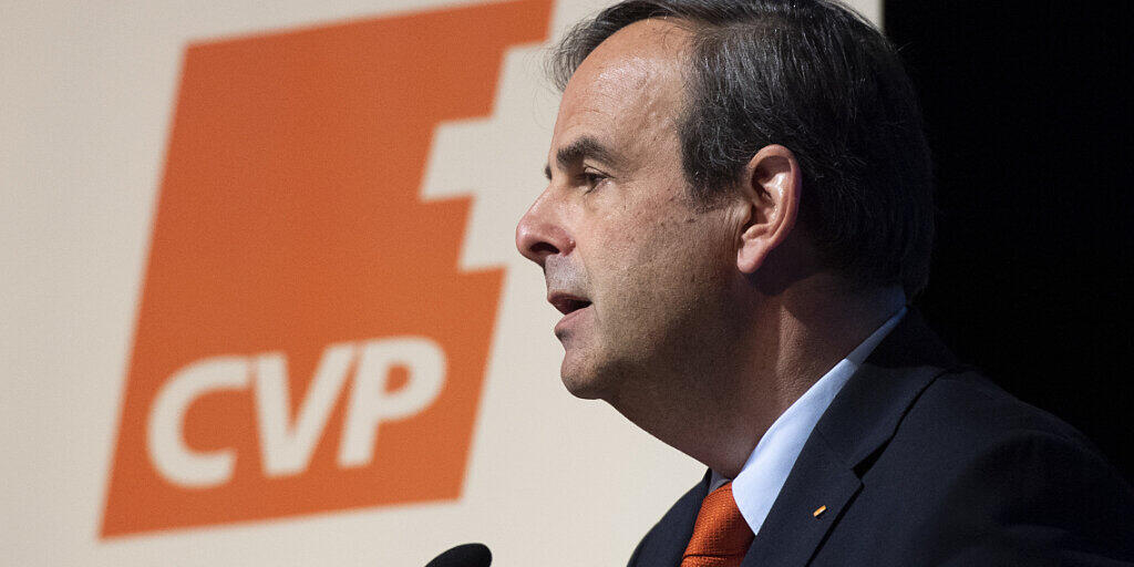 CVP-Parteipräsident Gerhard Pfister sprach sich am Samstag an der Delegiertenversammlung der CVP Schweiz in Frauenfeld gegen die Begrenzungsinitiative aus.