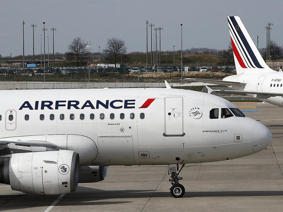 Viele Air-France-Maschinen blieben am Mittwoch am Boden (Aufnahme vom Flughafen Paris Charles de Gaulle).