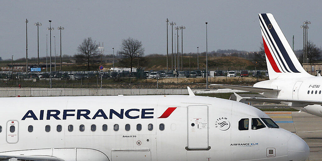 Viele Air-France-Maschinen blieben am Mittwoch am Boden (Aufnahme vom Flughafen Paris Charles de Gaulle).