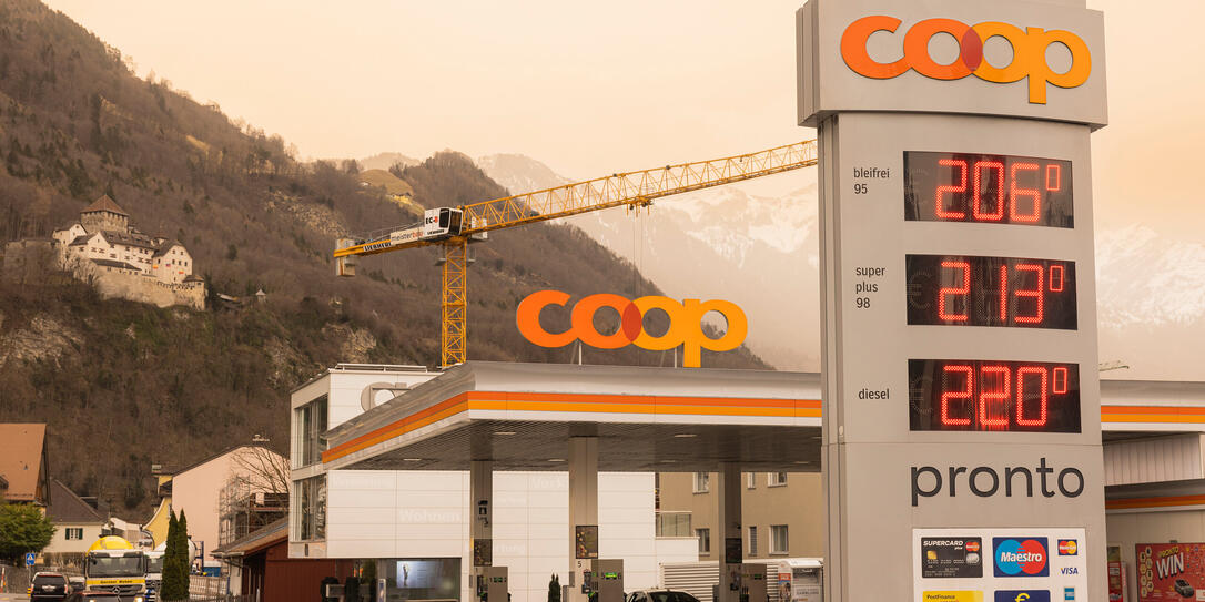 Cooptankstelle in Vaduz Cooptankstelle in Vaduz