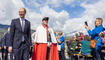 Feierlichkeiten zum Jubiläum bei der alten Rheinbrücke Vaduz–Sevelen